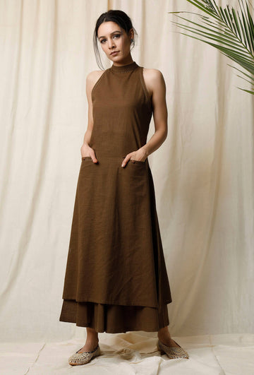 Handcrafted cotton slub kurta